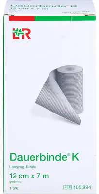 Produktbild von Lohmann & Rauscher Dauerbinde K 12 cm x 7 m Langzug-Binde, 1 St. Binde