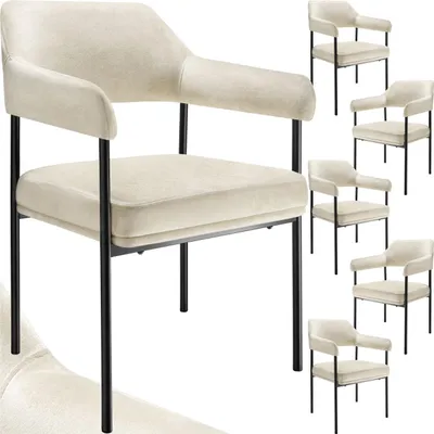Produktbild von tectake® Armlehnstuhl Doé gepolstert 58 x 62 x 85 cm