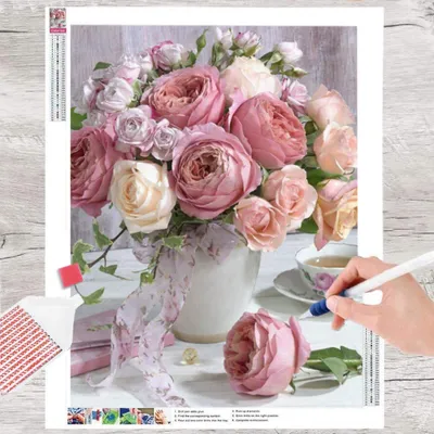 Produktbild von Diamond Painting Kits, DIY 5D Vollrundbohrkristall Crystal Diamond Painting, Farbige Augen Diamant Painting Kinder Arts Craft für Home Wand-Decor 30 x 40 cm