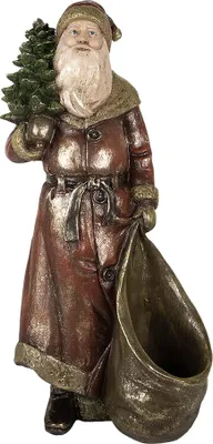Obrázek produktu pro Clayre & Eef Vánoční dekorace figurka Otec Vánoc 24x17x47 cm červená plastová