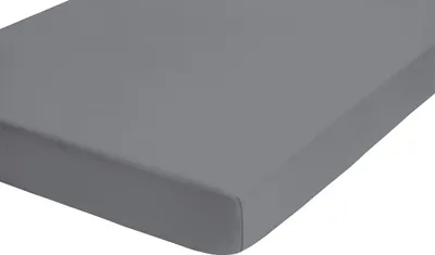 Produktbild von Biberna Fein-Biber Spannbettlaken 90x200 cm - 100x200 cm Silber - Grau