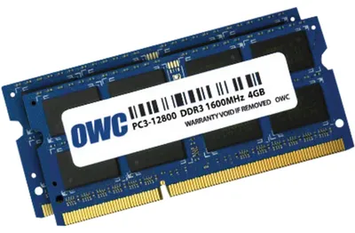 Obrázok produktu pre Pamäťový modul OWC 8GB DDR3-1600 8GB DDR3 1600MHz (OWC1600DDR3S08S)