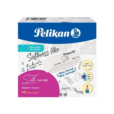 Produktbild von Pelikan 606141, Kunststoff, Weiß, 20 mm, 55 mm, 12 mm, 40 Stück(e)