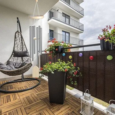 Image de Décoration de jardin en bois et aluminium pour l'extérieur