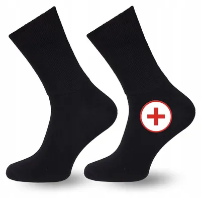 Produktbild von Medizinische Socken Milena Somedic, 75% Baumwolle, schwarz, Größe 41-43