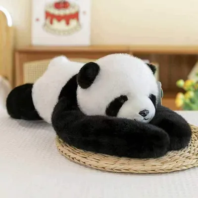 Produktbild von Plüschpanda schwarz 1 kg Gewicht Stofftier