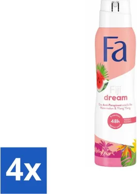 Produktbild von Fa Deodorant Spray Fiji Dream 150 ml - Vorteilspack - 4 Stücke