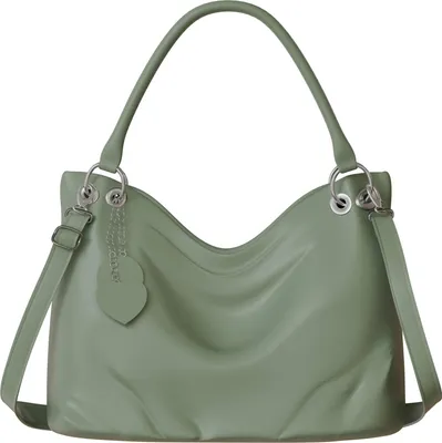 Produktbild von Damen Handtasche Shopper City Umhänge Tasche Veganes-Leder Elegant 30617 Green