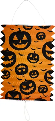 Immagine prodotto di Lanterna a strappo / Lanterna Zucca Halloween Arancione/Nero - 16x22 cm