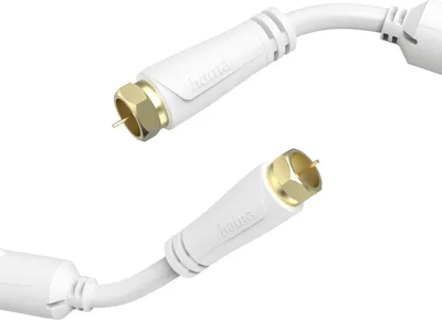 Produktbild von Hama SAT-Anschlusskabel F-Stecker, gold, 100 dB, 3 m