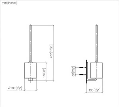 Produktbild von Dornbracht 83900976-00 Toiletten-Bürstengarnitur