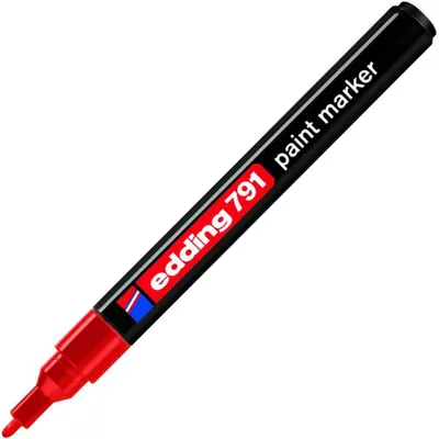 Obrázek produktu pro Edding značkovač 791 červený lakový průmyslový
