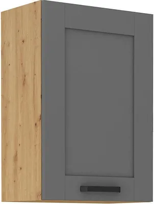 Obrázek produktu pro Horní kuchyňská skříňka LAILI - šířka 50 cm, šedá / dub artisan