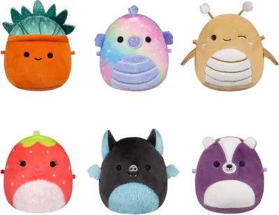 Produktbild von Squishmallows kuschelige Plüsch-Mikromallows – Greer, Sloan, Emerald, Oz, Scarlet, Ald, 6er-Pack