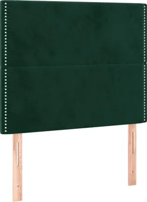 Produktbild von vidaXL Kopfteil Dunkelgrün 90x5x118/128 cm Samt