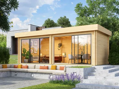 Produktbild von Fjordholz Gartenhaus Alu Concept Lasse 44 A