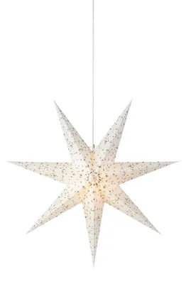 Produktbild von MARKSLOJD Olivia weißer Hängestern 75 cm