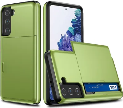 Produktbild von König Design Hülle kompatibel mit Samsung Galaxy S21 Kunststoff Soft Handyhülle - Handy Case Grün