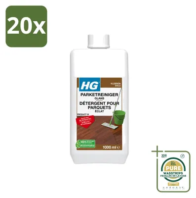Produktbild von 20 x HG Parketreiniger Glans - 1 L - Vorratspackung - 20 Stücke