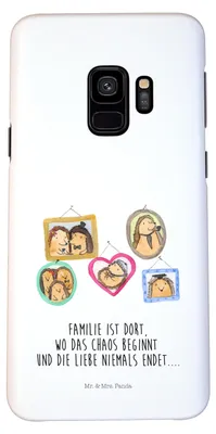 Produktbild von Mr. & Mrs. Panda Samsung Galaxy S9 Handyhülle Igel Familie - Weiß - Geschenk, Liebe, Bilder, Handy Schutzhülle, Hülle, Cover, Muttertag, Case