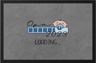 Produktbild von Opa Loading 2023   für werdende Opas zur Geburt Enkel Enkelin Babynews Ich werde Opa Geschenk Fußmatte