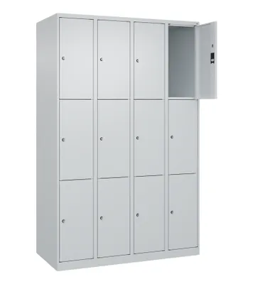 Produktbild von CP Schließfachschrank Classic Plus lichtgrau 080000-403 S10008, 12 Schließfächer 120,0 x 50,0 x 185,0 cm