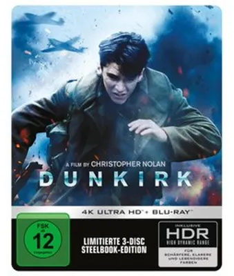 Produktbild von Dunkirk (2017) (4K Ultra HD Blu-ray & Blu-ray im Steelbook)