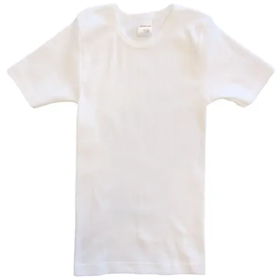 Produktbild von HERMKO 62810 2er Pack Kinder kurzarm Funktionsshirt für Sport und Alltag, Farbe:weiß, Größe:140