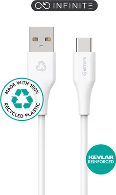 Produktbild von eSTUFF ES605270, 2 m, USB C, USB A, USB 2.0, Weiß
