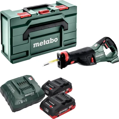 Produktbild von Metabo SSEP 18 LT Akku Säbelsäge 18 V 32 mm + 2x LiHD Akku 4,0 Ah + Ladegerät + Metabox