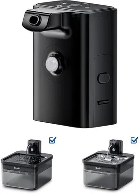 Produktbild von Kattendrinkstation Batterijerset Zwart