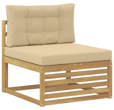 Produktbild von vidaXL Outdoor Mittelsofa Massivholz Akazie Weiß