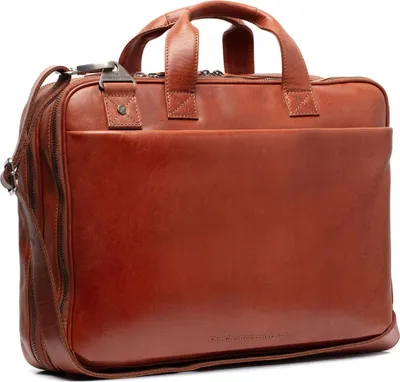 Produktbild von The Chesterfield Brand Businesstasche Umhängetasche mit Laptopfach Iseo Laptopbag Cognac braun