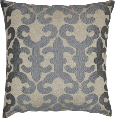 Imagen del producto de Funda de cojín Kayon con cremallera, ideal como elemento decorativo, en color gris, de 50 cm