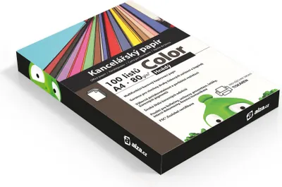 Produktbild von Büropapier A4 80 g/m² 100 Blatt braun für Laser- und Tintenstrahldrucker