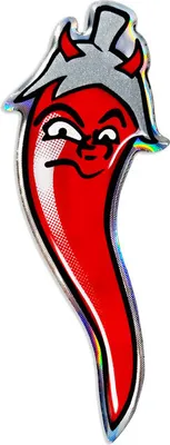 Produktbild von 3D Chilischote Sticker selbstklebend UV-Schutz HQ Serie 68 x 25 mm