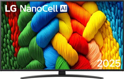 Produktbild von LG NanoCell AI 50NANO81A6A 127 cm (50") 4K Ultra HD Smart-TV WLAN Schwarz