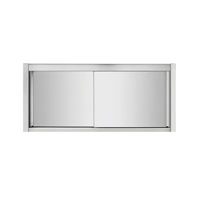 Obrázok produktu pre Nástenná skrinka z nehrdzavejúcej ocele, 100 x 40 cm, s dvierkami