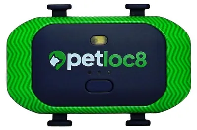 Produktbild von Petloc8 GPS-Tracker für Hunde – Echtzeit-Ortung, wasserdicht, eSIM integriert, lange Akkulaufzeit – für mittelgroße & große Hunderassen