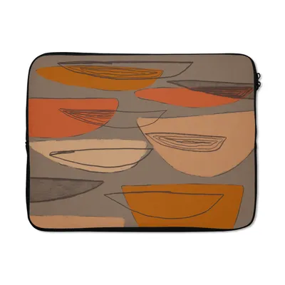 Produktbild von MuchoWow® Laptop Hülle 15 Zoll Abstrakt - Vintage - Formen - Pastell Laptoptasche - Laptoptasche - Sleeve - Rundum-Schutz