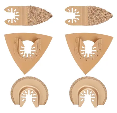 Produktbild von 6-teiliges Sägeblatt-Set, Schwingwerkzeug-Sägeblätter, Zubehör-Set für Multitools mit Schwingbewegung