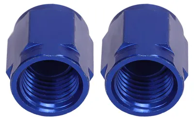 Image de Lot de 2 adaptateurs d'obturation pour tuyau de carburant en alliage d'aluminium, avec embout évasé femelle AN4, étanches