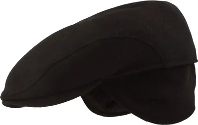 Flatcap mit Ohrenklappen von Hut-Breiter in schwarz