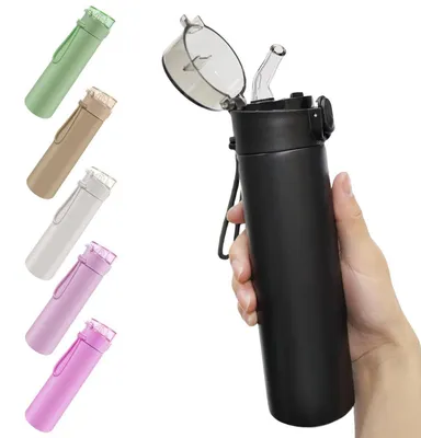 Obrázek produktu pro Nerezová ocelová láhev na pití, objem 250 ml, termoska s madlem, černá barva