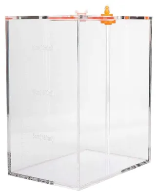 Produktbild von Solidchoice – Transparenter Acrylbehälter für Flüssigkeiten mit Dosierpumpe (2,5 Liter)
