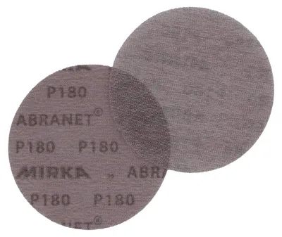 Produktbild von Netzschleifscheiben Mirka Ø 150mm P180 Klett 10 Stück Schleifpapier Holz