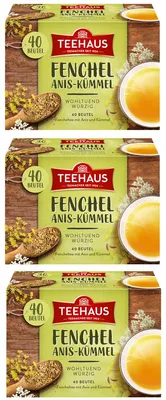 Obrázek produktu pro Teehaus fenykl anýz kmín kořeněná bylinná čajová směs 80g 3-balení