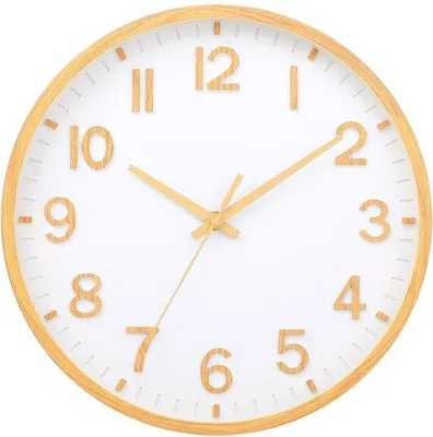 Immagine prodotto di Moderno orologio da parete a batteria da 20 cm, giallo, per il soggiorno