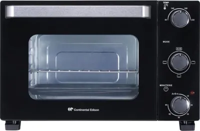 Produktbild von Elektro-Minibackofen CONTINENTAL EDISON CEMF22B, 22L, 1300W, Umluft, Schwarz, Timer