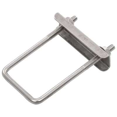 Zdjęcie produktu dla vidaXL Wspornik U do słupków ogrodzeniowych 25 zestawów 60 x 40 mm